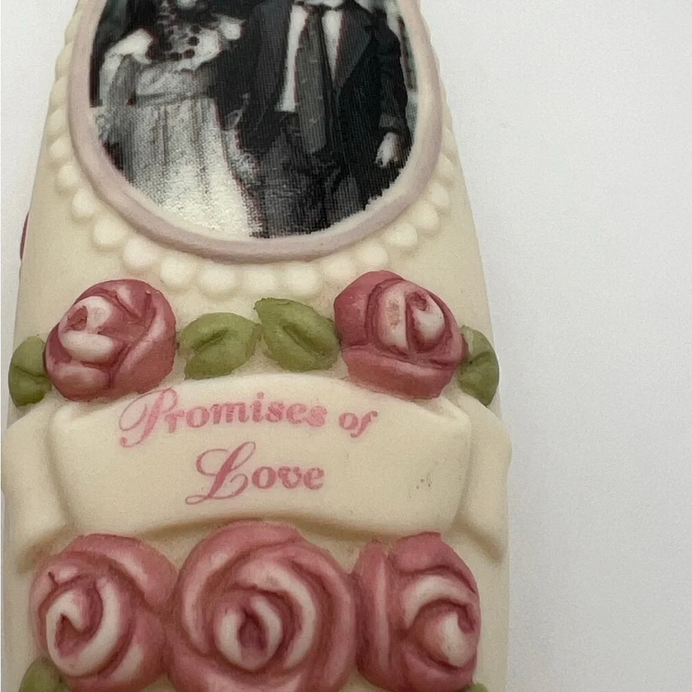 Cake Knife & Pie Server  “Pretty as a picture Promises of Love wedding bridal